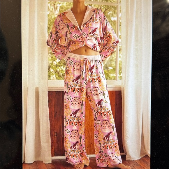 The LyreBird Silky Pajama Top